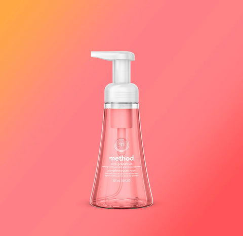 pink grapefruit foaming hand wash starter set, 38 oz