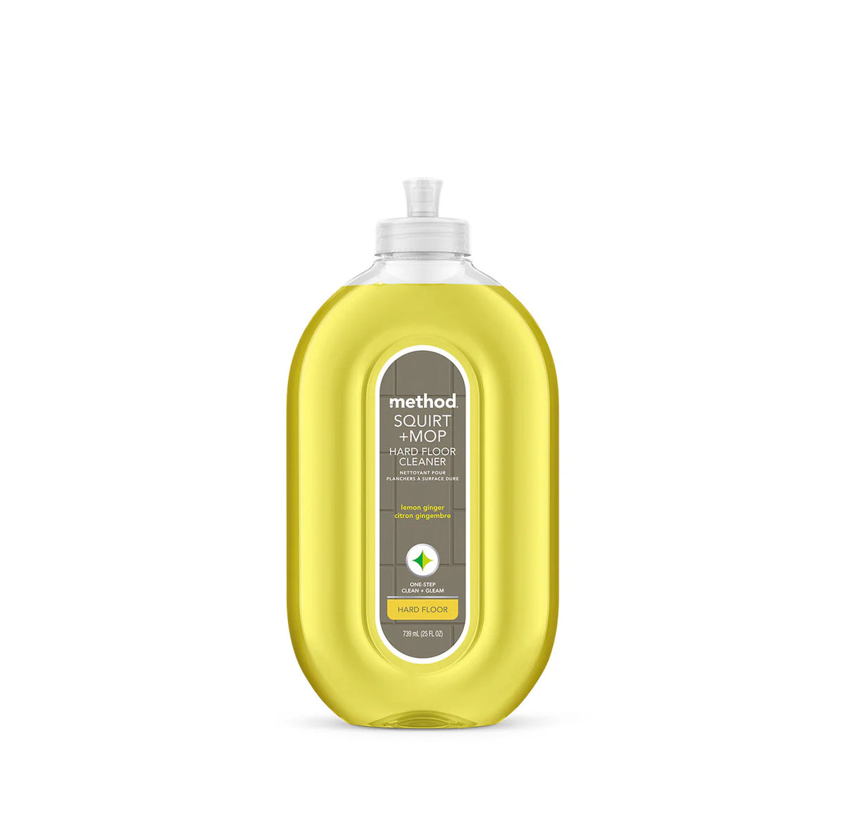 squirt + mop hard floor cleaner - lemon ginger, 25 fl oz