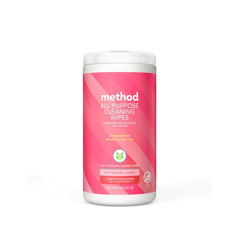 all-purpose cleaning wipes - pink grapefruit, 70 ct