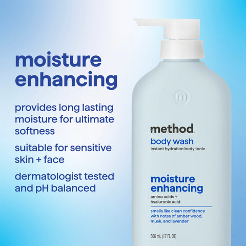 dewy glow barrier supporting + moisture enhancing body wash tonic bundle, 34 fl oz