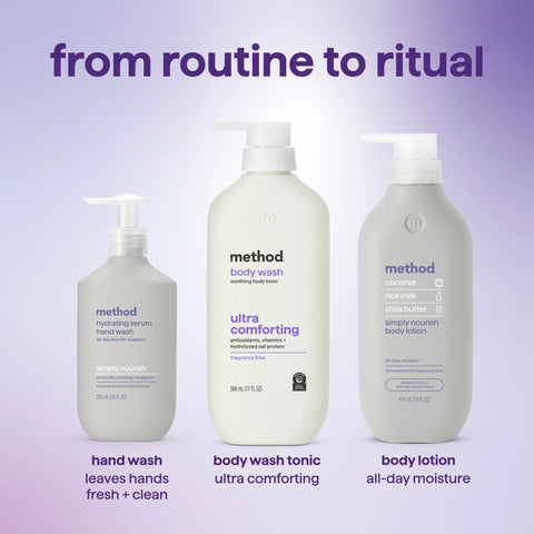 body wash tonic - ultra comforting, antioxidants, vitamins + hydrolyzed oat protein, 17 fl oz