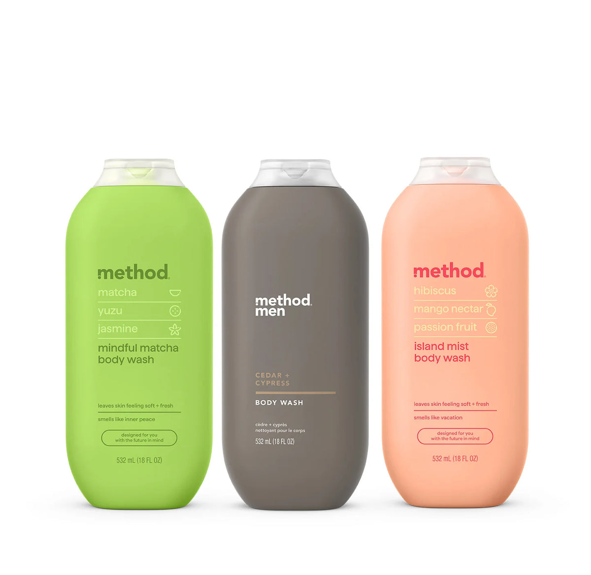 body wash variety trio, 54 oz.