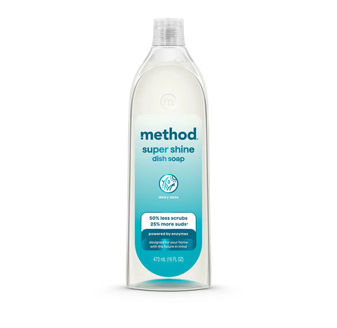 super shine liquid dish soap - dewy daze, 16 fl oz