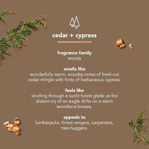 bar soap - cedar + cypress