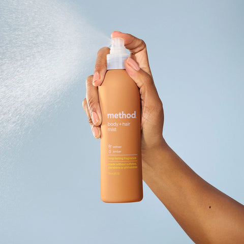 body + hair mist - vetiver + amber, 8 fl oz