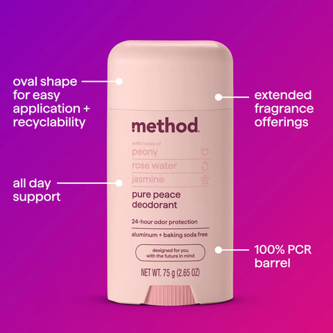 deodorant - pure peace, 2.65 oz